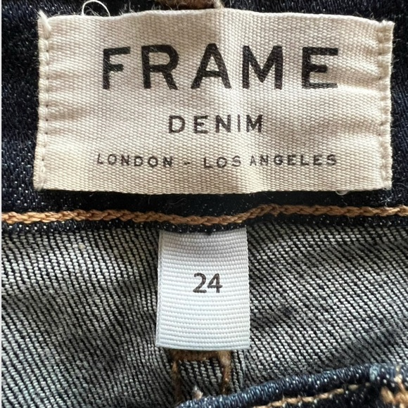 FRAME DENIM le Skinny de Jeanne Jeans denim Size 24 dark wash - Picture 8 of 8